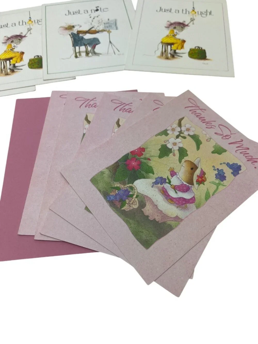 Assorted Thank You & Note Cards Bundle With Envelopes - Multiple Designs 90d
